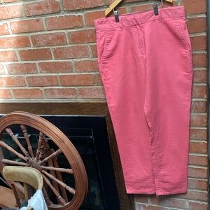 Gap straight leg linen blend pants
